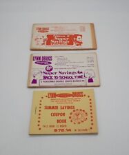 Vintage 70s Lynn Drugs Ohio Store Pharmacy Advertising Coupon Sale Book LOT of 3 picture