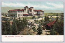 c 1905 Hotel Raymond, Pasadena California Antique Postcard Palm Trees Mountains picture