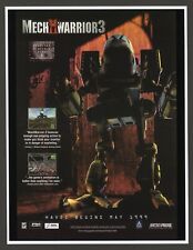 Mech Warrior 3 PC Game 1999 Big Box Vintage Promo Ad Art Print Poster - Glossy picture