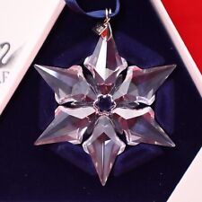 2000 SWAROVSKI SNOWFLAKE CRYSTAL CHRISTMAS ORNAMENT. W/CERTIFICATE AND BOX VTG picture