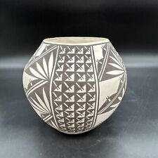 Native American Pottery Acoma Hand Coiled Water Jar Connie O Cerno picture