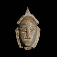 Baule African mask antiques tribal art Face Primitive Art Collectibles Mask-7640 picture