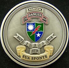 75th Ranger Regiment Sua Sponte Challenge Coin picture