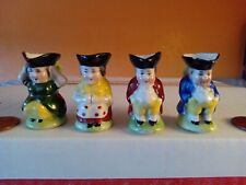 4 Vintage Small Miniature Tobys Jugs Pitcher  picture
