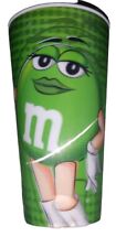 M&M's World 3D Plastic Sturdy 24oz Green  Cup Holographic Tumbler picture