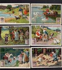 RARE Liebig Extract Trade Cards. Complete Set of 6 