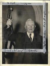 1937 Press Photo Vice President John Garner holds up gavel at congress meeting picture