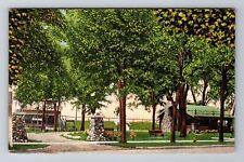 Portage WI-Wisconsin, Tourist Park, Antique, Vintage Souvenir Postcard picture
