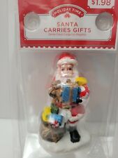 Holiday Time Christmas Village Santa Carrying Gifts Figurine 3