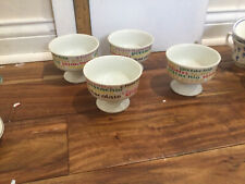 The Toscany ice cream collection vintage (4) bowls pedestal icecream flavor picture