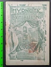 Antique 1900 Hypnotic Exhibitions Hypnotism Jackson Michigan 64 PG Manual picture