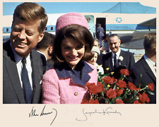 John F Kennedy  Jacqueline Kennedy  11-22-63  Dallas Signed 8x10 Photo REPRINT picture