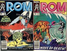 ROM Spaceknight #56 57 Lot Alpha Flight Covers (1984 Marvel Comics) picture