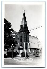 c1940's Presbyterian Church Petersburg Indiana IN Vintage RPPC Photo Postcard picture