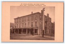 Winterset Iowa Postcard St. Nicholas Hotel Pitzer Tavern Centennial Artvue c1940 picture