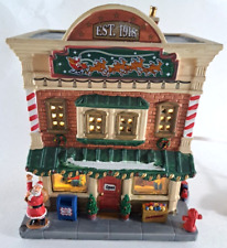 Lemax Signature Collection Bells & Whistles Christmas Shop Village Lighted 2015 picture