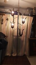 Mid Century Modern Tension Pole Table Lamp Working picture