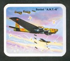1940s SOVIET a.n.t 6 Bomber CRACKER JACK Fighter Planes V407 WW2 Card LOWNEY CND picture