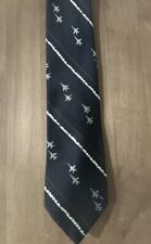 Vintage Men’s Airplane /Air Force Neck Tie with Fighter Jets & Stripes picture