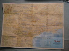 TEXAS MAP THE MAKING OF AMERICA + HISTORY National Geographic March 1986 picture