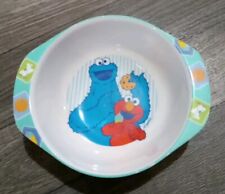 Vintage The First Years 2001 Sesame Street Bowl With Cookie Monster And Elmo picture