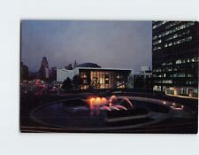 Postcard Night view of the United Nations Headquarters New York City NY USA picture