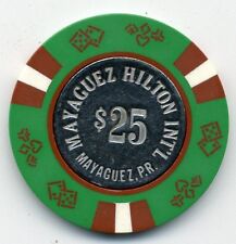 MAYAGUEZ HILTON   $25 COIN  INLAY  CASINO  CHIP #2 picture