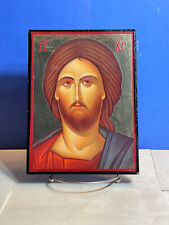 Jesus Pantocrator -Orthodox high quality byzantine style Wooden Icon 6x8 inch picture