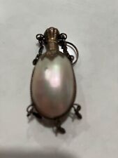 Antique Victorian Abalone Chatelaine  Perfume Scent Bottle/Box -Preowned picture