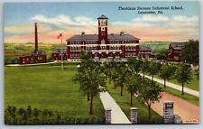 Thaddeus Stevens Industrial School Lancaster Pennsylvania Unused Linen Postcard picture