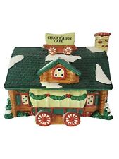 VTG 1995 Santa's Best Chuck Wagon Cafe Christmas in The Rockies Illuminated HN picture