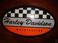 HARLEY DAVIDSON RACING CHECKERS Sm DECAL STICKER 3.7” x 2.2” (INSIDE)NEW picture