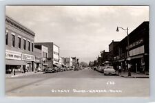 Wadena MN-Minnesota RPPC, Main Street, Storefronts, Real Photo Vintage Postcard picture