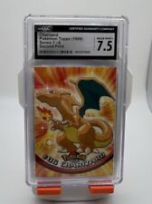 1999 Topps Pokemon Series 1-6 Second Print Charizard CGC 7.5 NM+ picture