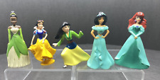 DISNEY Tiana, Princess Mulan, Sno White, Jasmine Cake Topper figures. Lot of 5 picture