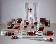 Vtg  60s70s LOT Bircraft 17 Pieces All Red Roses Green Leaves For Self Or Resale picture