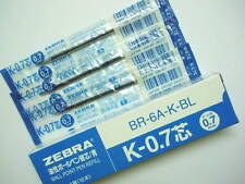 12 x Zebra K-0.7mm fine Ball point pen refills Blue (Japan) picture