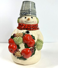 VTG HALLMARK SNOWMAN COOKIE JAR Jan Karon Mitford Ceramic CUTE picture