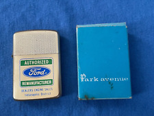 Vintage FORD ENGINES Remanufacturer Park Avenue Windproof Lighter w/Original Box picture