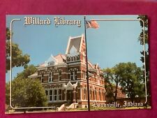 Evansville IN-Indiana, Willard Library, Postcard picture