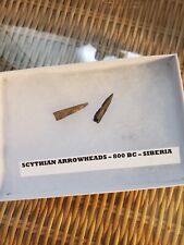 Lot of 2~ ANCIENT SCYTHIAN BRONZE ARROWHEADS~800 BC~ SIBERIA picture