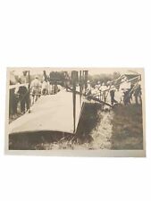 Aviation RPPC Real Photo Postcard Early Airplane/ BIPLANE Crash picture