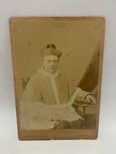 Antique Real Photo Religious Man in Outfit Religion Hat Vintage Costume picture