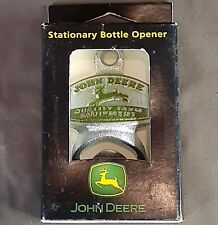 John Deere Tractor Stationary Bottle Opener Cast Iron Some Rust See Description picture
