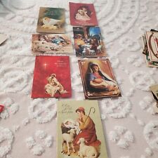 Vintage Lot Used, Religious Cards, great for crafting, tags picture