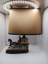 Vintage Unique Stagecoach Lamp In Very Good Condition picture