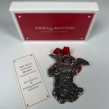Reed & Barton Macy’s Exclusive 1st in Series Angel Ornament Silverplate picture
