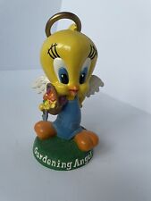 Vintage 1998 Warner Bros Studio Gardening Angel Figurine 8”Tweety Bird,Pre-Owned picture