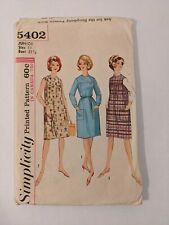Simplicity Pattern 5402 Junior One-Piece Dress Or Jumper Size 11 picture