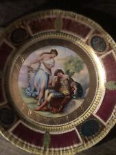 Antique Royal Vienna( Austria )Neoclassical Romantic Scene Collector Plate picture